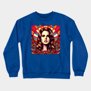 Lana Del Rey - Vintage Psychedelic Design Crewneck Sweatshirt